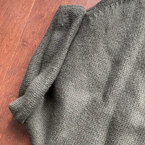 Organic by John Patrick Khaki Green Longline Shrug - Picture 3 of 5